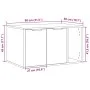 Smokey oak wood cat litter box furniture 80x50x45 cm by , Cat furniture - Ref: Foro24-857737, Price: 80,88 €, Discount: %