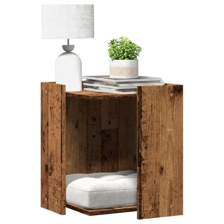 Cat litter box furniture made of aged engineered wood 42x42x51cm by , Cat furniture - Ref: Foro24-857749, Price: 41,56 €, Dis...