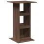 Tall bar table with storage, brown oak wood, 60x60x102 cm by , Kitchen and dining tables - Ref: Foro24-854334, Price: 74,67 €...