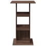 Hoher Bartisch mit Stauraum aus braunem Eichenholz, 60x60x102 cm. von , Küchen- und Esstische - Ref: Foro24-854334, Preis: 76...