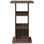 Tall bar table with storage, brown oak wood, 60x60x102 cm by , Kitchen and dining tables - Ref: Foro24-854334, Price: 74,67 €...