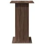 Tall bar table with storage, brown oak wood, 60x60x102 cm by , Kitchen and dining tables - Ref: Foro24-854334, Price: 74,67 €...