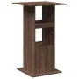Tall bar table with storage, brown oak wood, 60x60x102 cm by , Kitchen and dining tables - Ref: Foro24-854334, Price: 74,67 €...