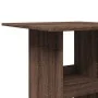 Tall bar table with storage, brown oak wood, 60x60x102 cm by , Kitchen and dining tables - Ref: Foro24-854334, Price: 74,67 €...