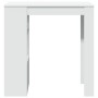 Bar-Tisch mit Regalen aus weißem Ingenieurholz 102x50x103,5 cm. von , Küchen- und Esstische - Ref: Foro24-854355, Preis: 79,9...