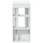 Bar-Tisch mit Regalen aus weißem Ingenieurholz 102x50x103,5 cm. von , Küchen- und Esstische - Ref: Foro24-854355, Preis: 79,9...