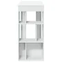 White engineered wood bar table with shelves 102x50x103.5 cm by , Kitchen and dining tables - Ref: Foro24-854355, Price: 78,8...