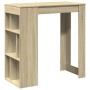 Hoher Bartisch mit Eichenholzregalen Sonoma 102x50x103,5 cm von , Küchen- und Esstische - Ref: Foro24-854357, Preis: 75,85 €,...