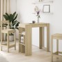 Hoher Bartisch mit Eichenholzregalen Sonoma 102x50x103,5 cm von , Küchen- und Esstische - Ref: Foro24-854357, Preis: 75,85 €,...