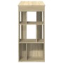 Hoher Bartisch mit Eichenholzregalen Sonoma 102x50x103,5 cm von , Küchen- und Esstische - Ref: Foro24-854357, Preis: 75,85 €,...