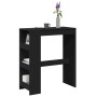 Hohes Regal mit schwarzen Holzregalen 90x40x103,5 cm. von , Küchen- und Esstische - Ref: Foro24-854374, Preis: 89,12 €, Rabat...