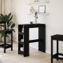 Hohes Regal mit schwarzen Holzregalen 90x40x103,5 cm. von , Küchen- und Esstische - Ref: Foro24-854374, Preis: 89,12 €, Rabat...