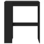 Tall table with black engineered wood shelves 90x40x103.5 cm by , Kitchen and dining tables - Ref: Foro24-854374, Price: 87,3...