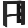 Tall table with black engineered wood shelves 90x40x103.5 cm by , Kitchen and dining tables - Ref: Foro24-854374, Price: 87,3...