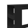 Tall table with black engineered wood shelves 90x40x103.5 cm by , Kitchen and dining tables - Ref: Foro24-854374, Price: 87,3...