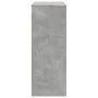 Hoher Bartisch mit Regalen aus grauem Holz und Beton, 90x40x103,5 cm. von , Küchen- und Esstische - Ref: Foro24-854376, Preis...