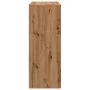 Tall table with oak wood shelves, artisanal, 90x40x103.5 cm by , Kitchen and dining tables - Ref: Foro24-854381, Price: 81,19...