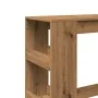 Tall table with oak wood shelves, artisanal, 90x40x103.5 cm by , Kitchen and dining tables - Ref: Foro24-854381, Price: 81,19...