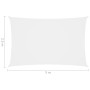 Rechteckige Segelmarkise Oxford-Stoff weiß 2,5x5 m von vidaXL, Sonnenschirme - Ref: Foro24-135264, Preis: 41,79 €, Rabatt: %