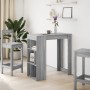 Hoher Bartisch mit grauen Sonoma-Regalen 102x50x103,5 cm. von , Küchen- und Esstische - Ref: Foro24-854360, Preis: 76,64 €, R...