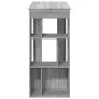 High bar table with Sonoma gray shelves 102x50x103.5 cm by , Kitchen and dining tables - Ref: Foro24-854360, Price: 75,65 €, ...
