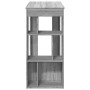 Hoher Bartisch mit grauen Sonoma-Regalen 102x50x103,5 cm. von , Küchen- und Esstische - Ref: Foro24-854360, Preis: 76,64 €, R...