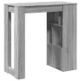 High bar table with Sonoma gray shelves 102x50x103.5 cm by , Kitchen and dining tables - Ref: Foro24-854360, Price: 75,65 €, ...