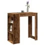 Bar-Tisch und Regale aus gealtertem Ingenieurholz 102x50x103,5cm. von , Küchen- und Esstische - Ref: Foro24-854362, Preis: 83...