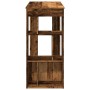 Bar-Tisch und Regale aus gealtertem Ingenieurholz 102x50x103,5cm. von , Küchen- und Esstische - Ref: Foro24-854362, Preis: 84...