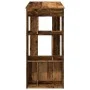 Bar-Tisch und Regale aus gealtertem Ingenieurholz 102x50x103,5cm. von , Küchen- und Esstische - Ref: Foro24-854362, Preis: 83...