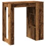 Bar-Tisch und Regale aus gealtertem Ingenieurholz 102x50x103,5cm. von , Küchen- und Esstische - Ref: Foro24-854362, Preis: 84...