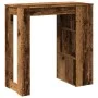 Bar-Tisch und Regale aus gealtertem Ingenieurholz 102x50x103,5cm. von , Küchen- und Esstische - Ref: Foro24-854362, Preis: 83...