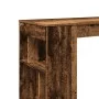 Bar-Tisch und Regale aus gealtertem Ingenieurholz 102x50x103,5cm. von , Küchen- und Esstische - Ref: Foro24-854362, Preis: 83...