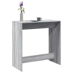High bar table in gray Sonoma engineered wood 102x50x103.5 cm by , Kitchen and dining tables - Ref: Foro24-854432, Price: 74,...