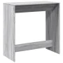 High bar table in gray Sonoma engineered wood 102x50x103.5 cm by , Kitchen and dining tables - Ref: Foro24-854432, Price: 74,...