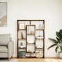 Smoked oak engineered wood bookshelf 102x29x143 cm by , Bookcases and shelves - Ref: Foro24-3310302, Price: 103,75 €, Discoun...