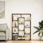 Smoked oak engineered wood bookshelf 102x29x143 cm by , Bookcases and shelves - Ref: Foro24-3310302, Price: 102,47 €, Discoun...