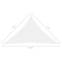 White Oxford cloth triangular sail awning 4x4x5.8 m by vidaXL, Umbrellas - Ref: Foro24-135287, Price: 30,37 €, Discount: %