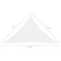 White Oxford cloth triangular sail awning 4x4x5.8 m by vidaXL, Umbrellas - Ref: Foro24-135287, Price: 36,48 €, Discount: %