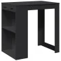 Hoher Barhockertisch aus schwarzem Ingenieurholz 102x70x103,5 cm. von , Küchen- und Esstische - Ref: Foro24-3309322, Preis: 1...