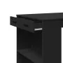 Hoher Barhockertisch aus schwarzem Ingenieurholz 102x70x103,5 cm. von , Küchen- und Esstische - Ref: Foro24-3309322, Preis: 1...