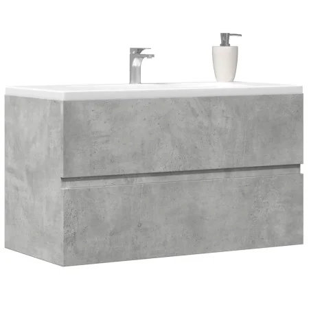 Bathroom cabinet in gray concrete plywood 90x38.5x45 cm by , Bathroom furniture - Ref: Foro24-856248, Price: 53,57 €, Discoun...