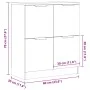 Aged engineered wood sideboard 60x30x70 cm by , Sideboards - Ref: Foro24-856840, Price: 61,42 €, Discount: %
