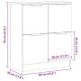 Ingenieurholz-Sideboard im Vintage-Look, 60x30x70 cm. von , Sideboards - Ref: Foro24-856840, Preis: 62,23 €, Rabatt: %