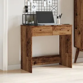 Holzschreibtisch, Ingenieurholz, gealtert, 80x40x75 cm. von , Schreibtische - Ref: Foro24-855992, Preis: 65,81 €, Rabatt: %