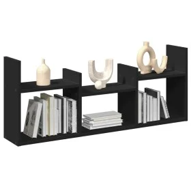 Wandschrank aus schwarzem Ingenieurholz 100x18x40 cm von , Regale und Regale - Ref: Foro24-854797, Preis: 32,79 €, Rabatt: %