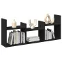 Wandschrank aus schwarzem Ingenieurholz 100x18x40 cm von , Regale und Regale - Ref: Foro24-854797, Preis: 32,74 €, Rabatt: %