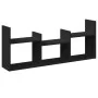 Engineered wood black wall cabinet 100x18x40 cm by , Shelves and shelves - Ref: Foro24-854797, Price: 32,74 €, Discount: %