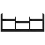 Engineered wood black wall cabinet 100x18x40 cm by , Shelves and shelves - Ref: Foro24-854797, Price: 32,74 €, Discount: %