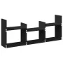 Wandschrank aus schwarzem Ingenieurholz 100x18x40 cm von , Regale und Regale - Ref: Foro24-854797, Preis: 32,74 €, Rabatt: %